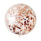 3 foot Clear Balloon With Confetti -ROSE GOLD